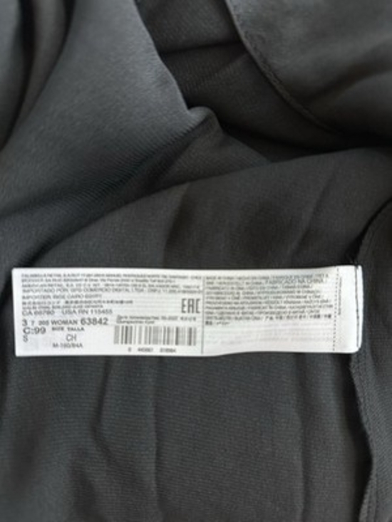 Mango Black Lace Satin Camisole Top Sleeveless V-Neck Lingerie Style Top Size S - Picture 8 of 8